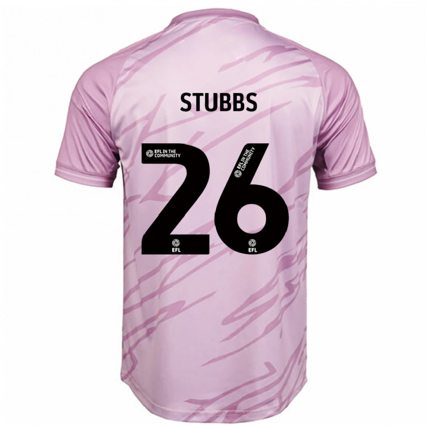 Danxen Criança Camisola Sam Stubbs #26 Rosa Preto Alternativa 2025/26 Camisa