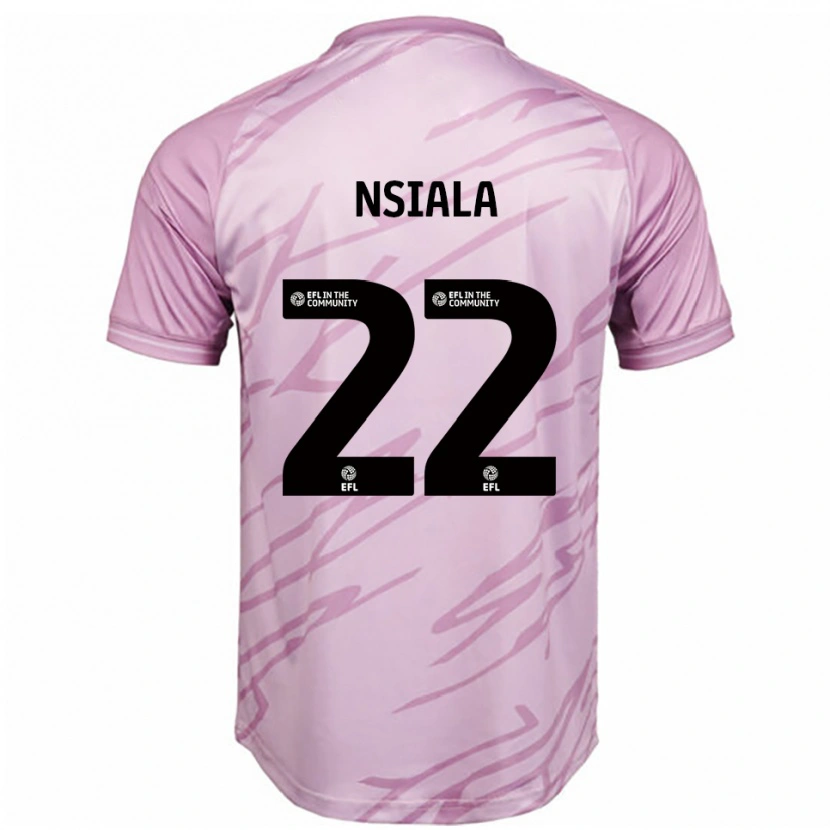 Danxen Criança Camisola Toto Nsiala #22 Rosa Preto Alternativa 2025/26 Camisa