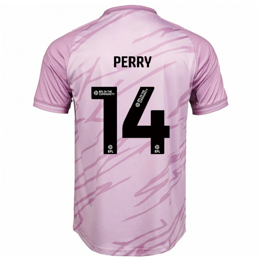 Danxen Criança Camisola Taylor Perry #14 Rosa Preto Alternativa 2025/26 Camisa