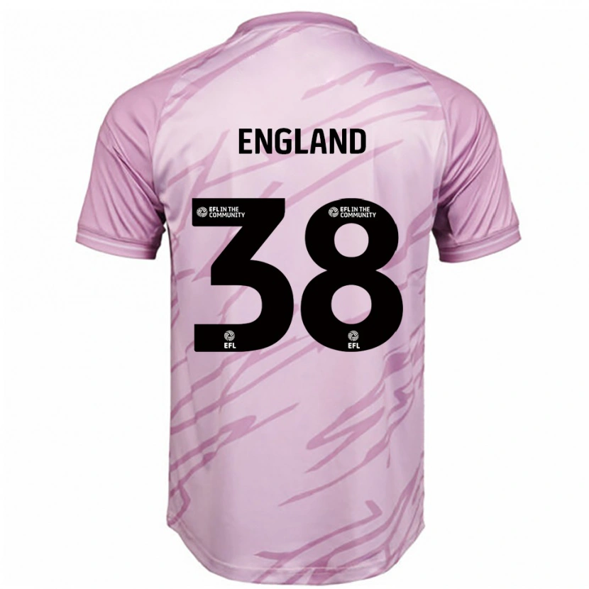 Danxen Criança Camisola Isaac England #38 Rosa Preto Alternativa 2025/26 Camisa