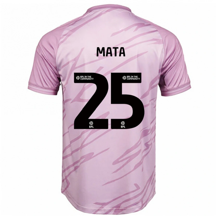 Danxen Criança Camisola Max Mata #25 Rosa Preto Alternativa 2025/26 Camisa