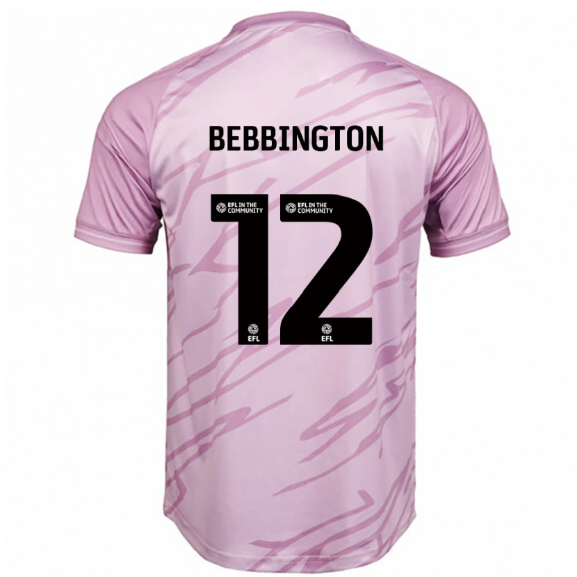 Danxen Criança Camisola Kimberley Bebbington #12 Rosa Preto Alternativa 2025/26 Camisa
