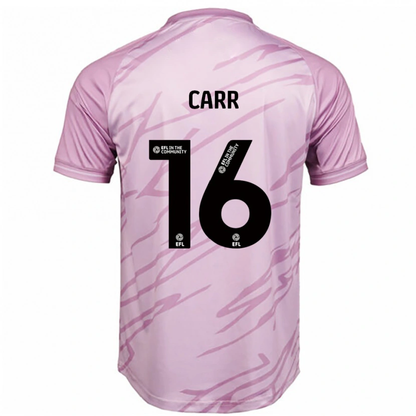 Danxen Criança Camisola Jeorgia Carr #16 Rosa Preto Alternativa 2025/26 Camisa