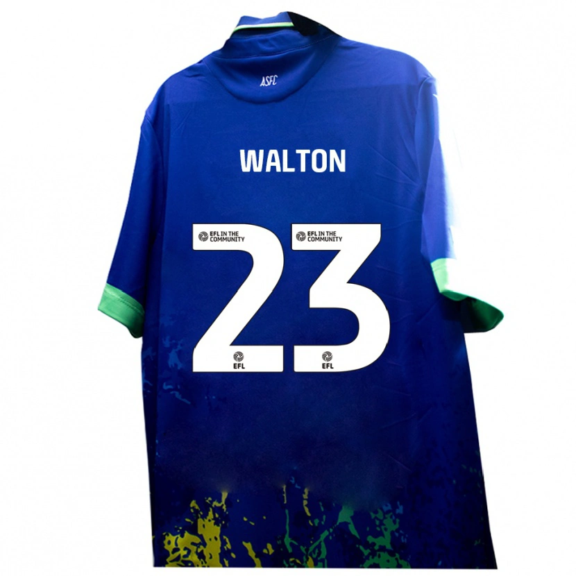 Danxen Criança Camisola Tyler Walton #23 Azul Amarelo Alternativa 2025/26 Camisa