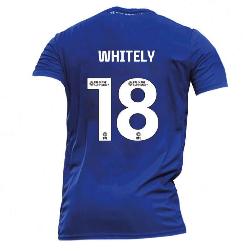 Danxen Criança Camisola Corey Whitely #18 Azul Branco Alternativa 2025/26 Camisa