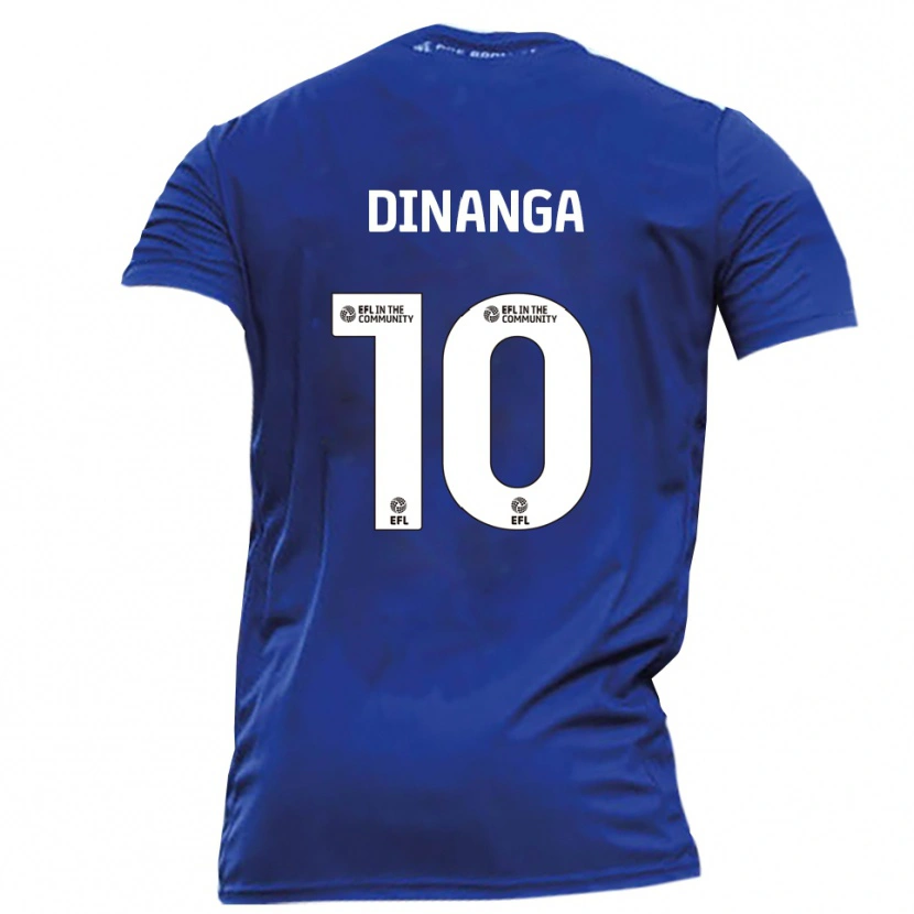 Danxen Criança Camisola Marcus Dinanga #10 Azul Branco Alternativa 2025/26 Camisa