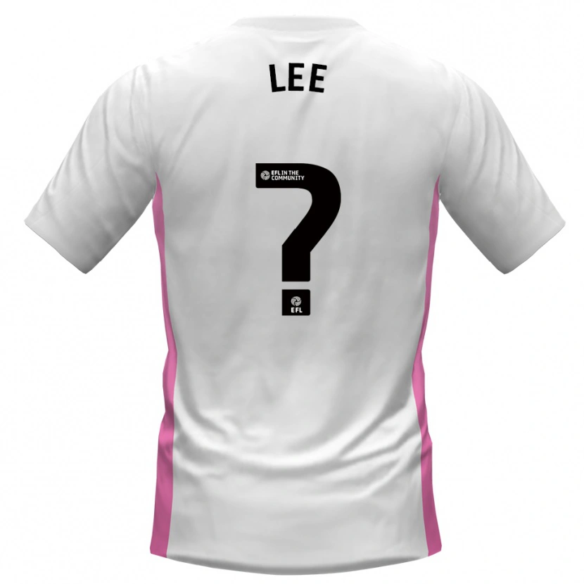 Danxen Criança Camisola Katelin Lee #0 Branco Vermelho Alternativa 2025/26 Camisa