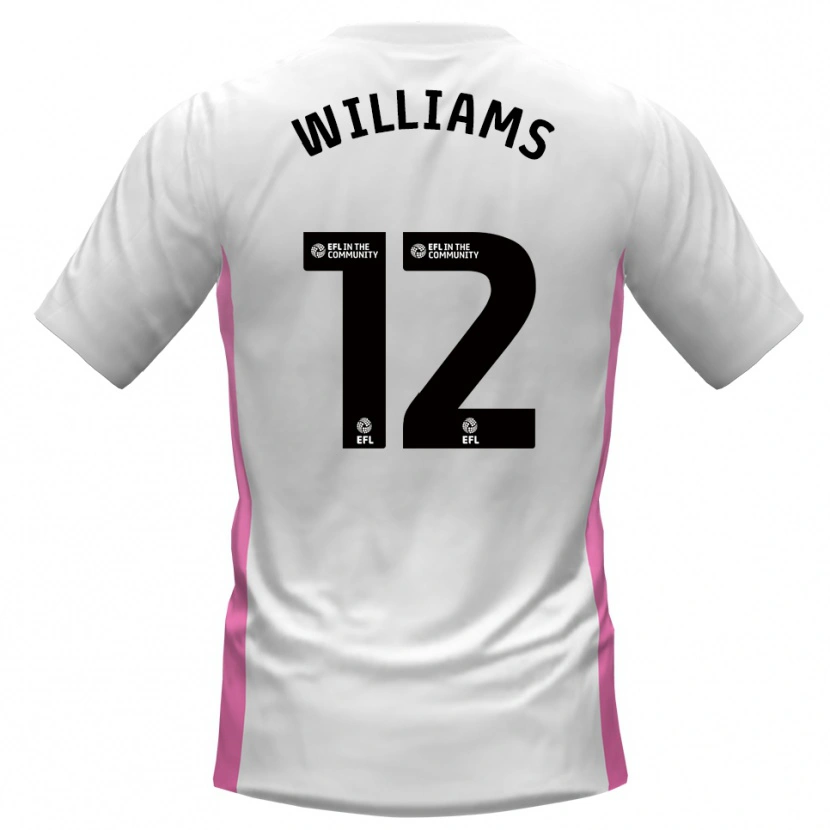 Danxen Criança Camisola Tyrone Williams #12 Branco Vermelho Alternativa 2025/26 Camisa