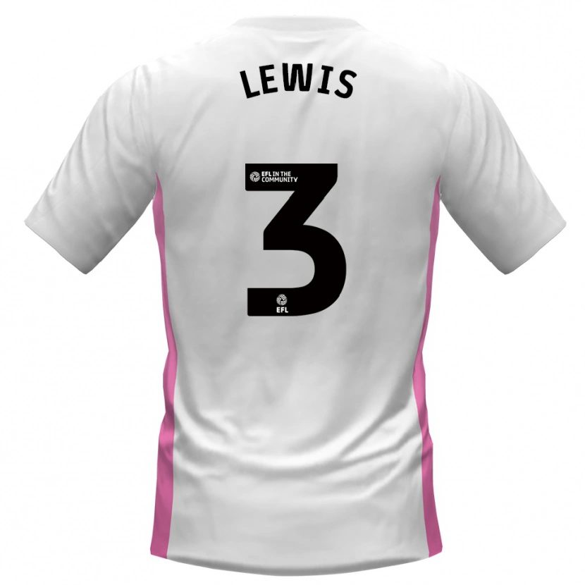 Danxen Criança Camisola Adam Lewis #3 Branco Vermelho Alternativa 2025/26 Camisa