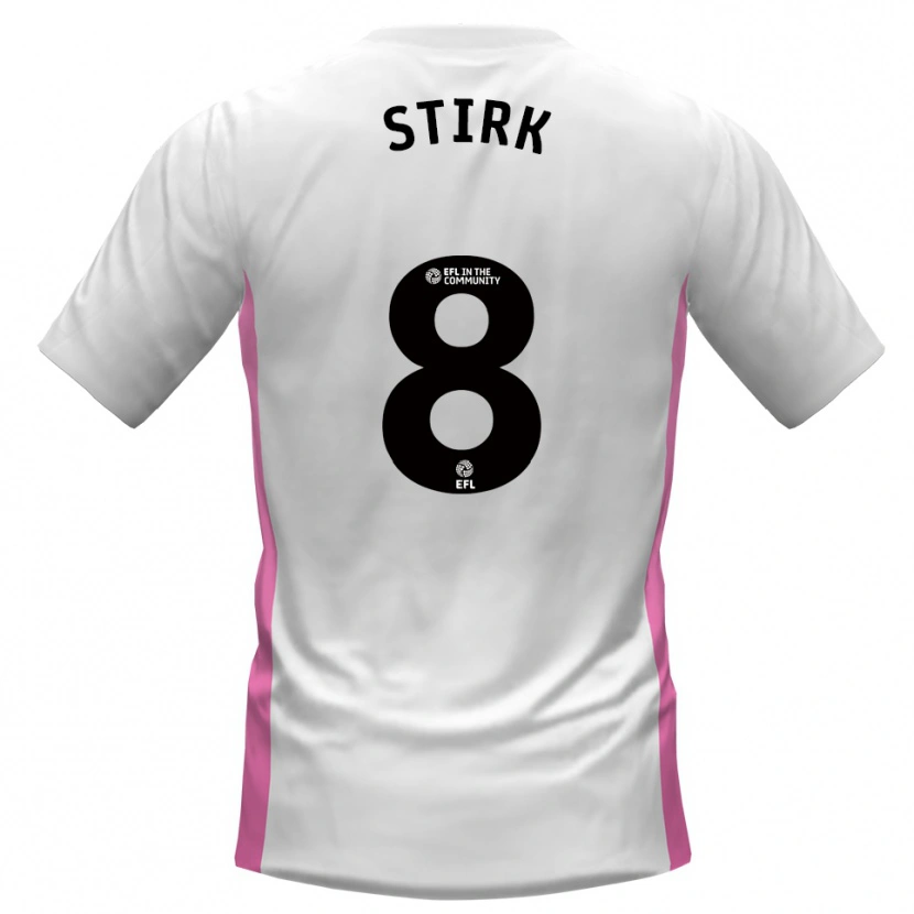 Danxen Criança Camisola Ryan Stirk #8 Branco Vermelho Alternativa 2025/26 Camisa