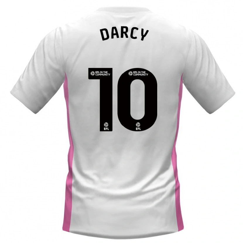 Danxen Criança Camisola Ronan Darcy #10 Branco Vermelho Alternativa 2025/26 Camisa