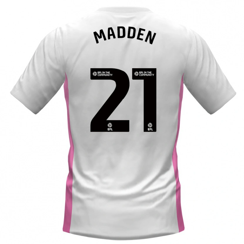 Danxen Criança Camisola Paddy Madden #21 Branco Vermelho Alternativa 2025/26 Camisa