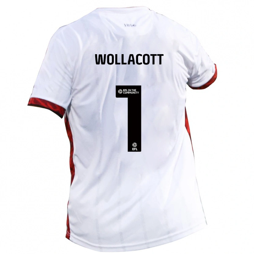 Danxen Criança Camisola Joe Wollacott #1 Branco Vermelho Preto Alternativa 2025/26 Camisa