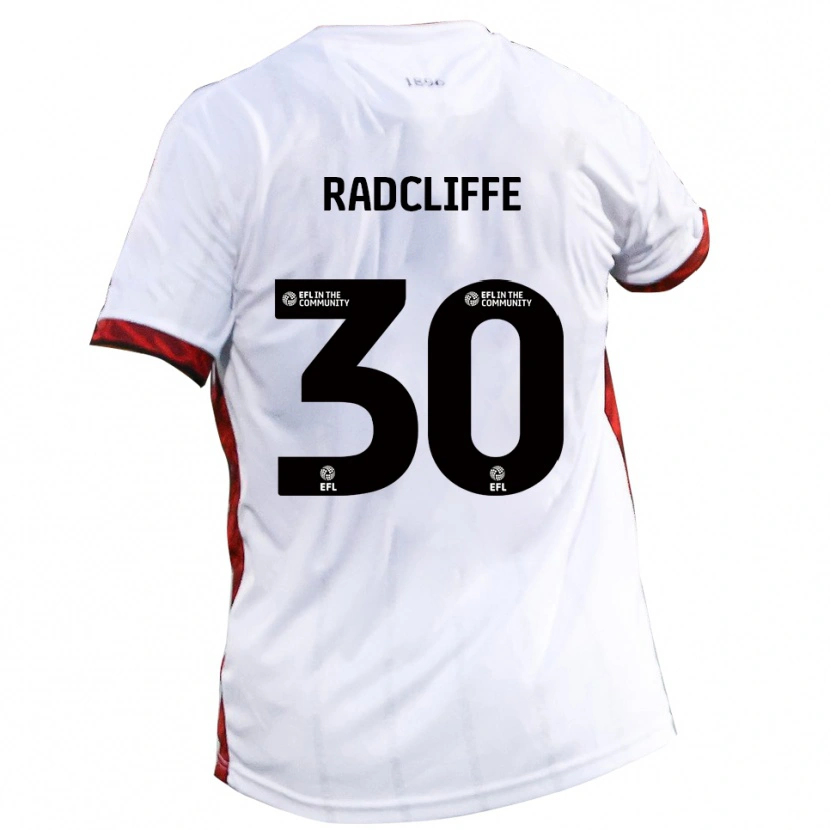 Danxen Criança Camisola Ben Radcliffe #30 Branco Vermelho Preto Alternativa 2025/26 Camisa