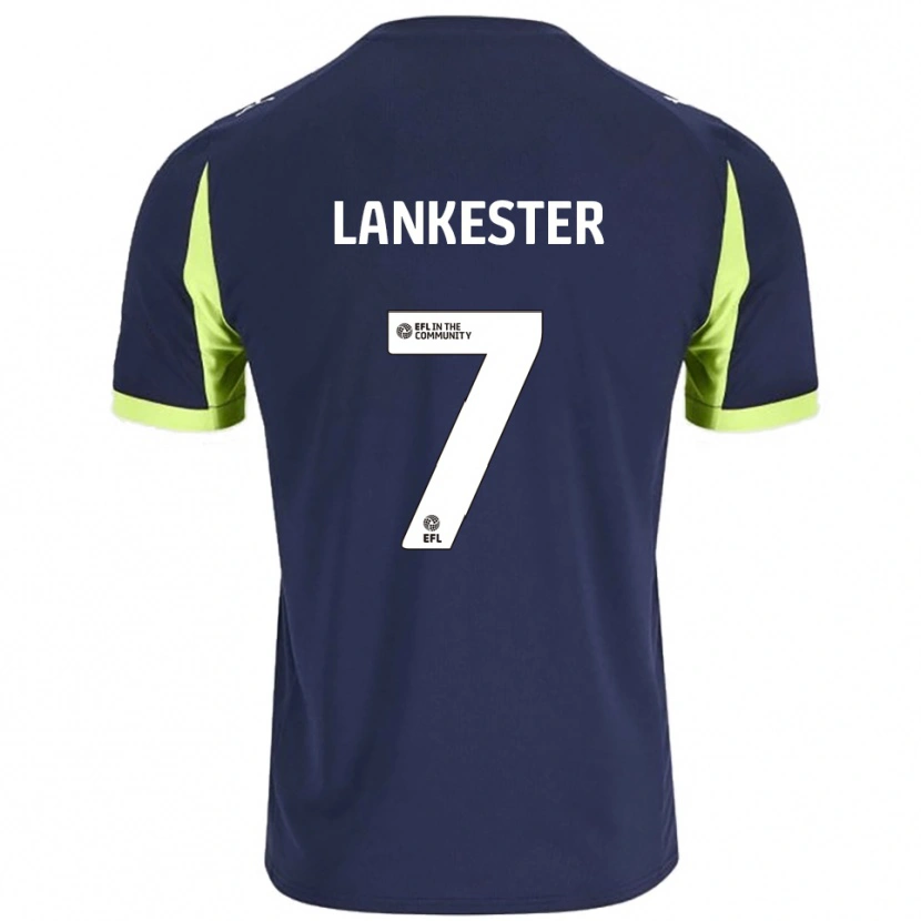 Danxen Criança Camisola Jack Lankester #7 Azul Marinho Verde Fluorescente Alternativa 2025/26 Camisa