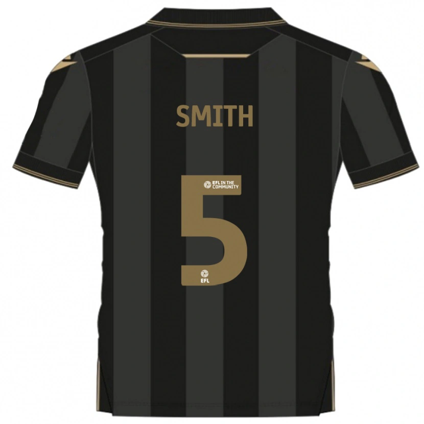 Danxen Criança Camisola Andy Smith #5 Preto Dourado Alternativa 2025/26 Camisa