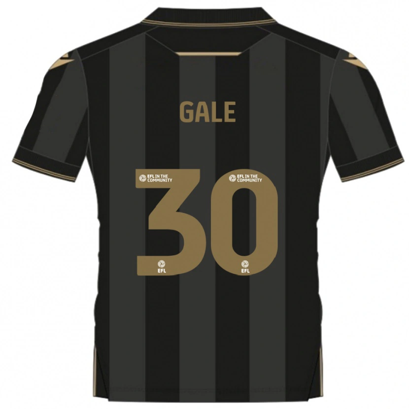 Danxen Criança Camisola Sam Gale #30 Preto Dourado Alternativa 2025/26 Camisa