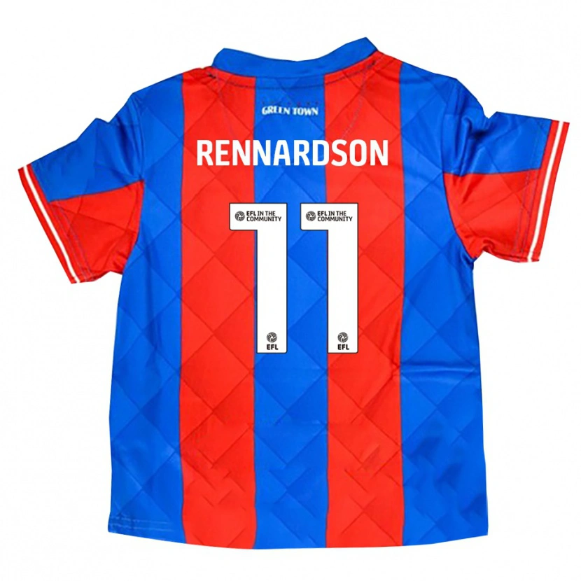 Danxen Criança Camisola Tom Rennardson #11 Azul Vermelho Branco Alternativa 2025/26 Camisa