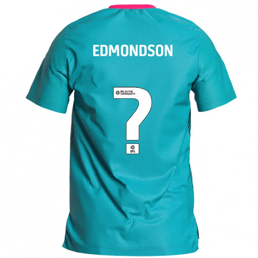 Danxen Criança Camisola Rhian Edmondson #0 Azul Celeste Rosa Alternativa 2025/26 Camisa