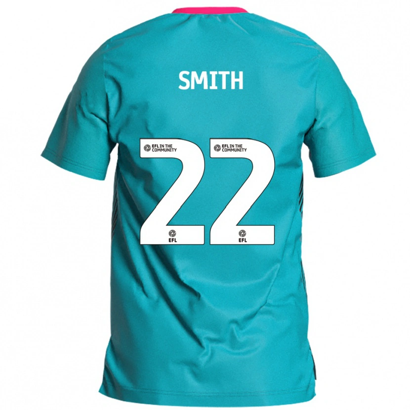 Danxen Criança Camisola Reece Smith #22 Azul Celeste Rosa Alternativa 2025/26 Camisa