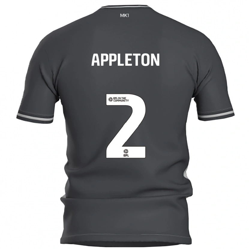 Danxen Criança Camisola Tara Appleton #2 Cinza Prata Alternativa 2025/26 Camisa