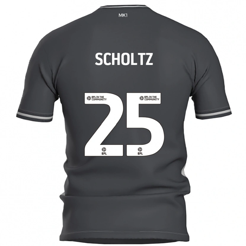 Danxen Criança Camisola Phoenix Scholtz #25 Cinza Prata Alternativa 2025/26 Camisa