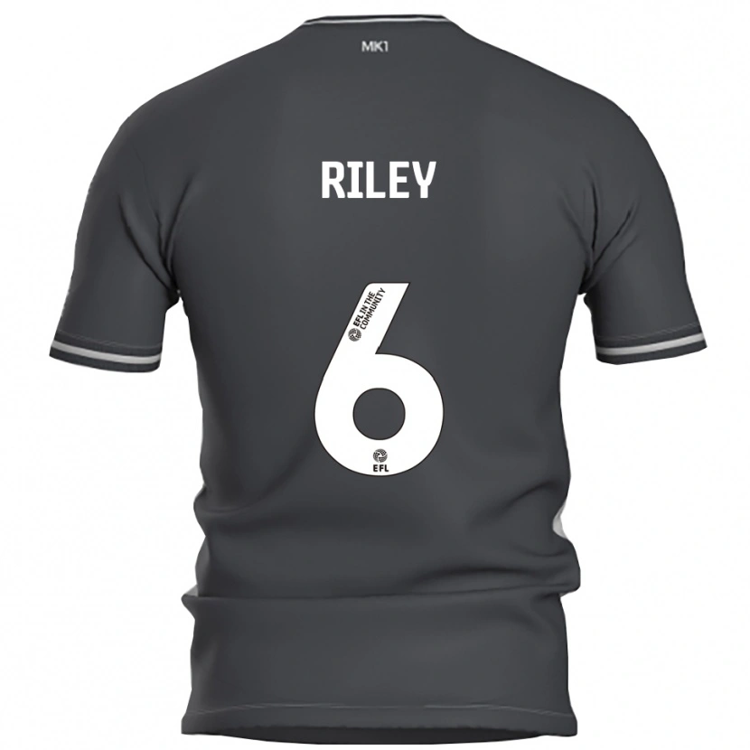 Danxen Criança Camisola Harry Riley #6 Cinza Prata Alternativa 2025/26 Camisa