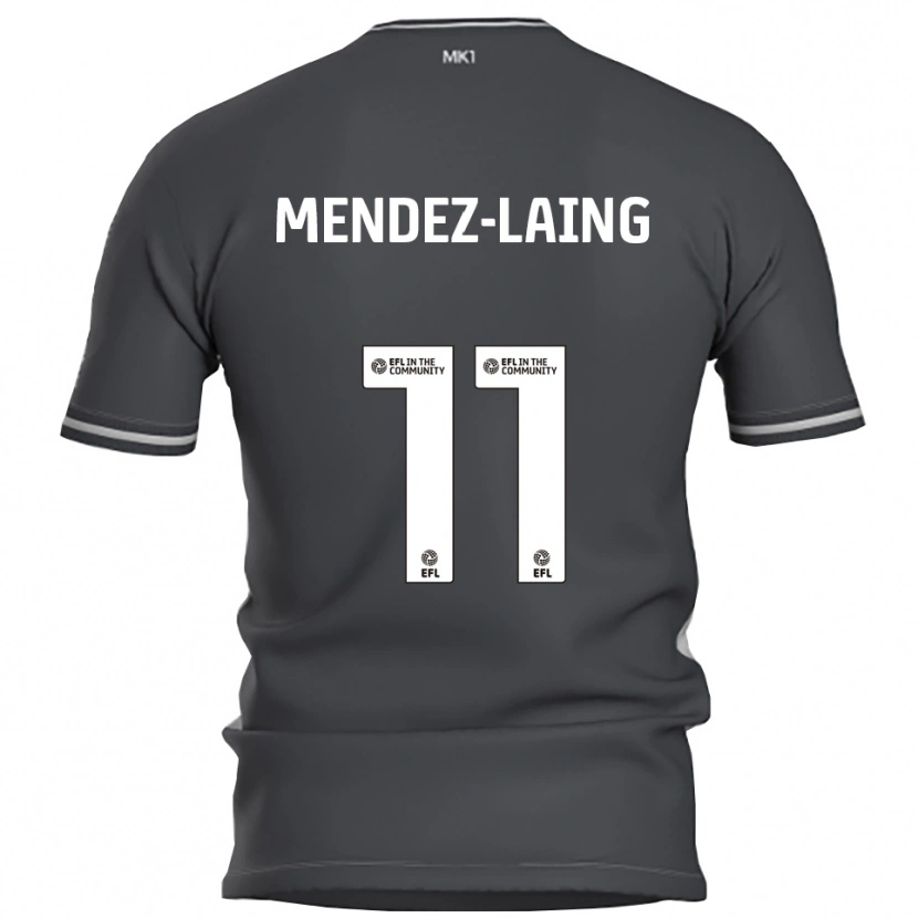 Danxen Criança Camisola Nathaniel Méndez-Laing #11 Cinza Prata Alternativa 2025/26 Camisa