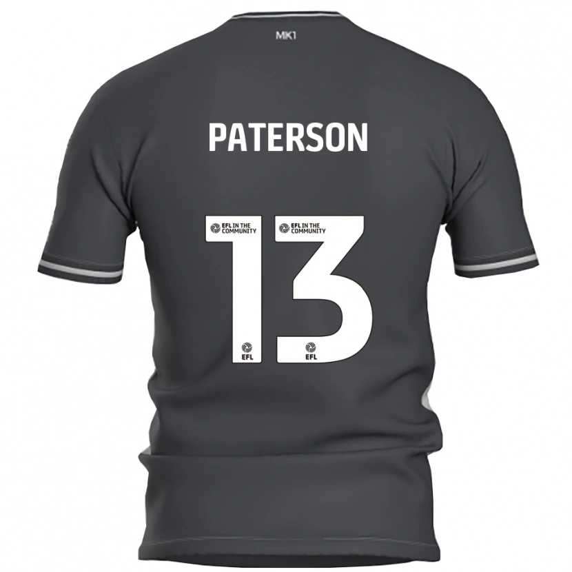 Danxen Criança Camisola Callum Paterson #13 Cinza Prata Alternativa 2025/26 Camisa