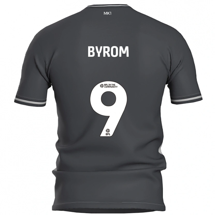 Danxen Criança Camisola Sophie Byrom #9 Cinza Prata Alternativa 2025/26 Camisa