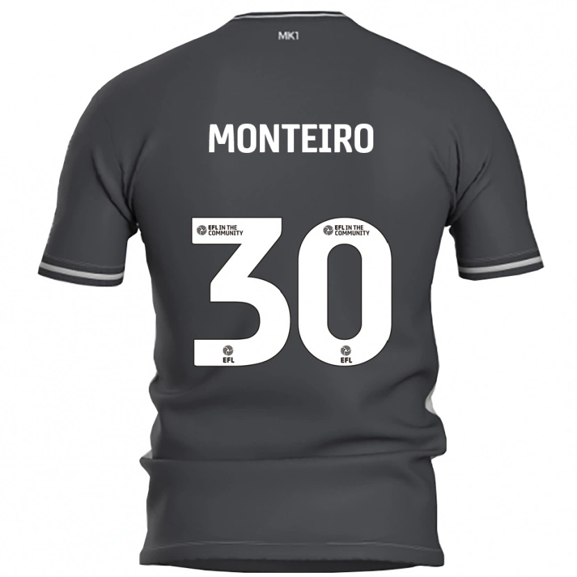 Danxen Criança Camisola Jesse Da Costa Monteiro #30 Cinza Prata Alternativa 2025/26 Camisa