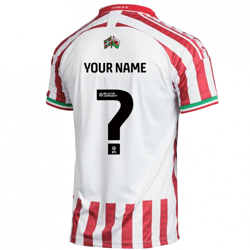 Danxen Criança Camisola Seu Nome #0 Vermelho Branco Alternativa 2025/26 Camisa