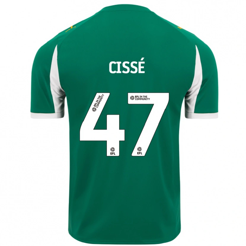 Danxen Criança Camisola Cassius Cissé #47 Verde Branco Alternativa 2025/26 Camisa