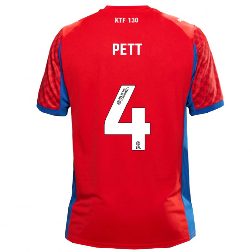 Danxen Criança Camisola Tom Pett #4 Vermelho Azul Alternativa 2025/26 Camisa