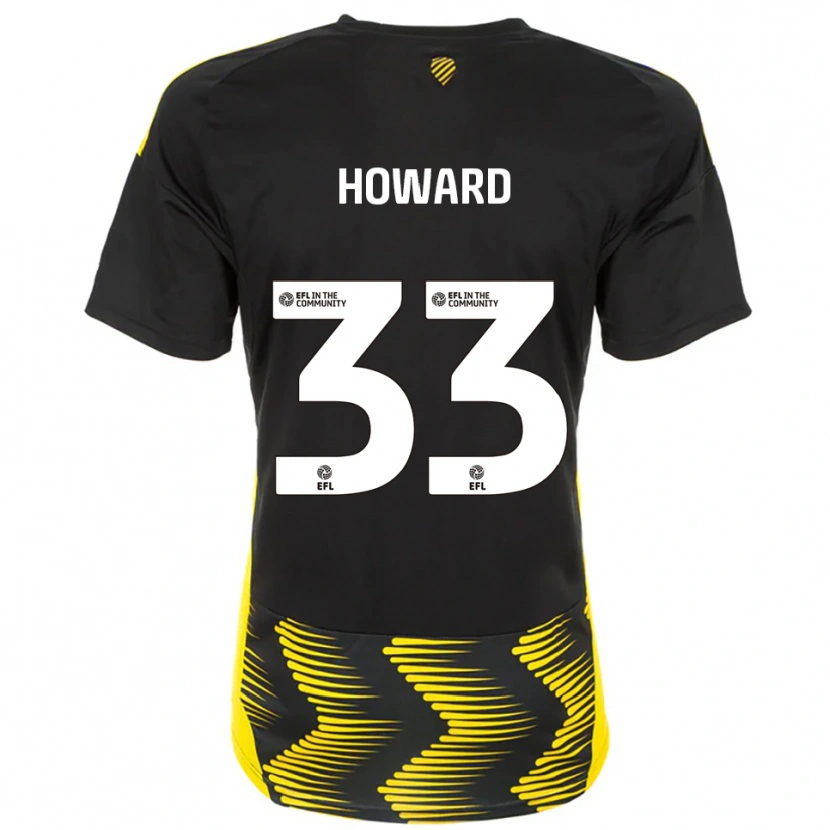 Danxen Criança Camisola Mark Howard #33 Preto Amarelo Alternativa 2025/26 Camisa