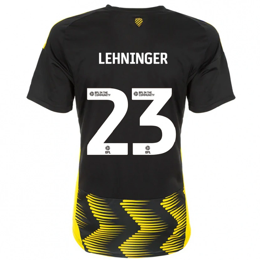 Danxen Criança Camisola Saskia Lehninger #23 Preto Amarelo Alternativa 2025/26 Camisa