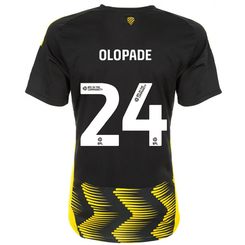 Danxen Criança Camisola Tosin Olopade #24 Preto Amarelo Alternativa 2025/26 Camisa