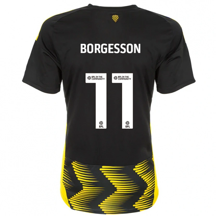 Danxen Criança Camisola Blayz Borgesson #11 Preto Amarelo Alternativa 2025/26 Camisa