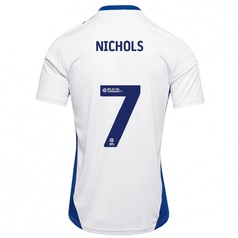 Danxen Criança Camisola Tom Nichols #7 Branco Azul Alternativa 2025/26 Camisa