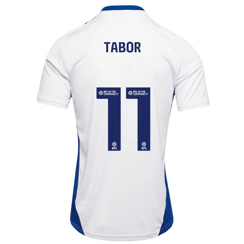 Danxen Criança Camisola Jake Tabor #11 Branco Azul Alternativa 2025/26 Camisa