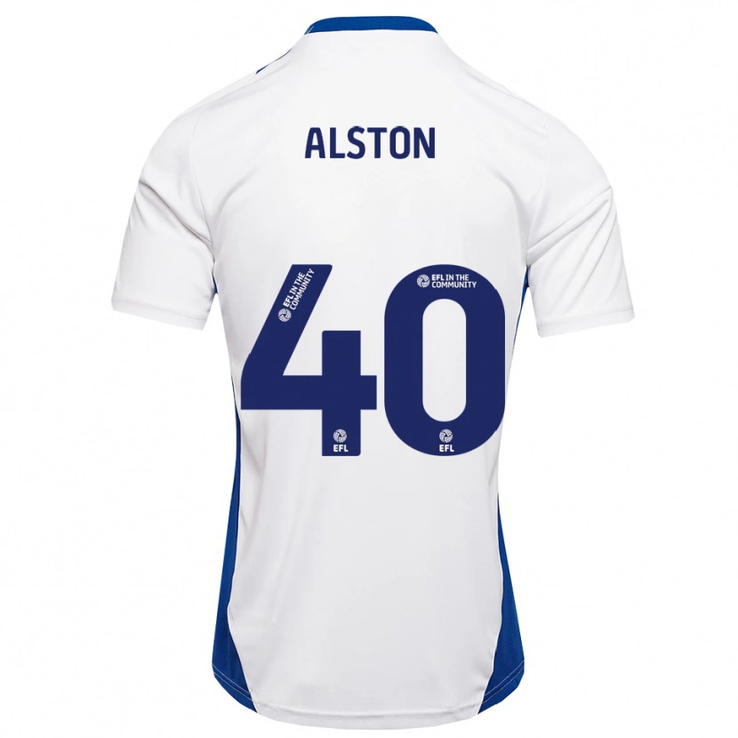 Danxen Criança Camisola George Alston #40 Branco Azul Alternativa 2025/26 Camisa