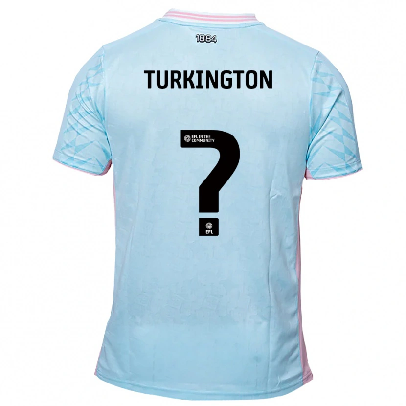 Danxen Criança Camisola Livvi Turkington #0 Azul Celeste Rosa Alternativa 2025/26 Camisa