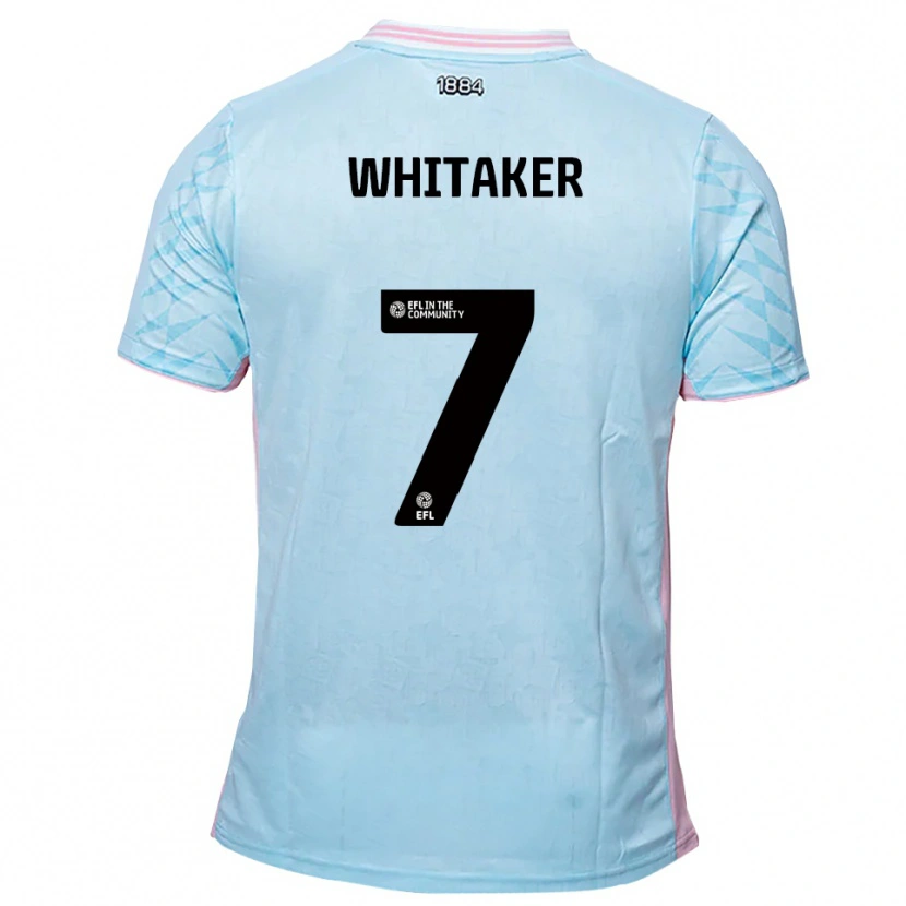 Danxen Criança Camisola Charlie Whitaker #7 Azul Celeste Rosa Alternativa 2025/26 Camisa