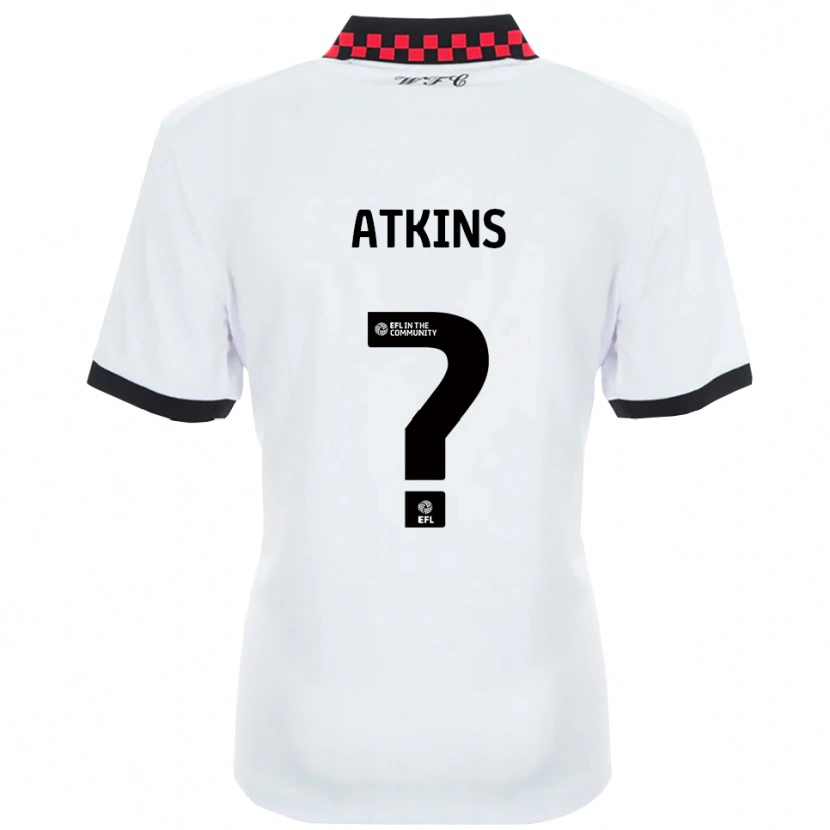 Danxen Criança Camisola Shian Atkins #0 Branco Preto Alternativa 2025/26 Camisa