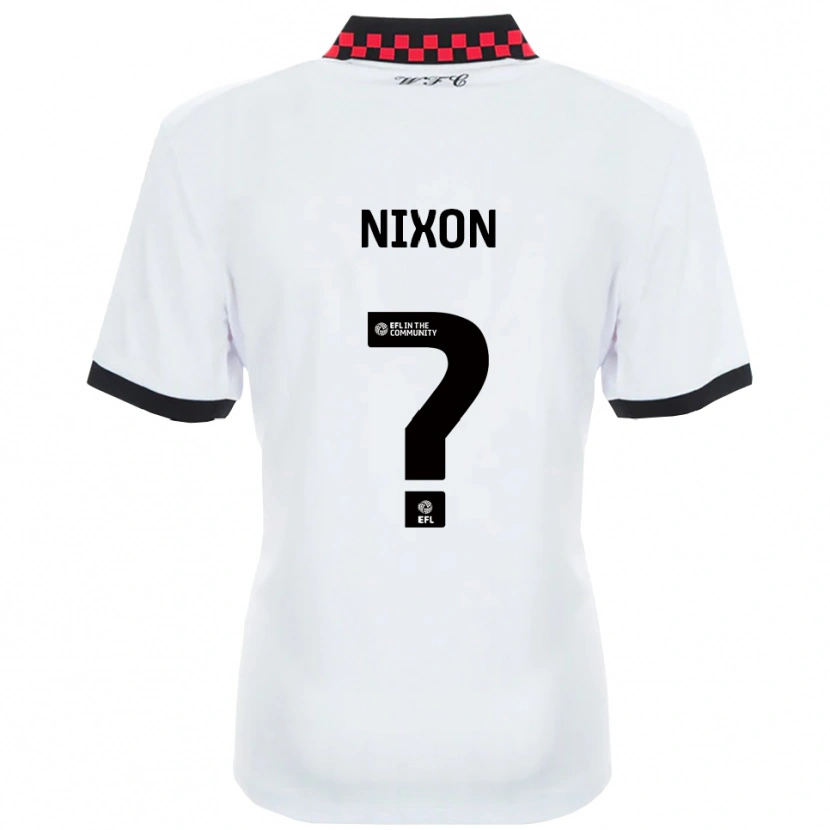 Danxen Criança Camisola Freya Nixon #0 Branco Preto Alternativa 2025/26 Camisa