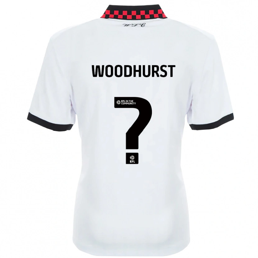 Danxen Criança Camisola Gurj Woodhurst #0 Branco Preto Alternativa 2025/26 Camisa