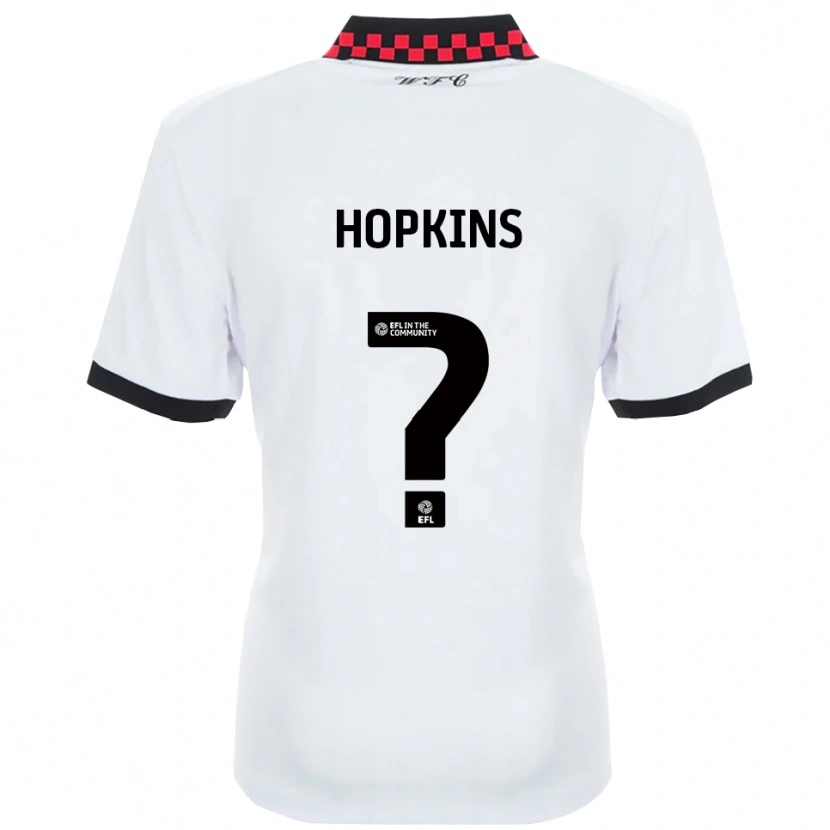 Danxen Criança Camisola Leila Hopkins #0 Branco Preto Alternativa 2025/26 Camisa