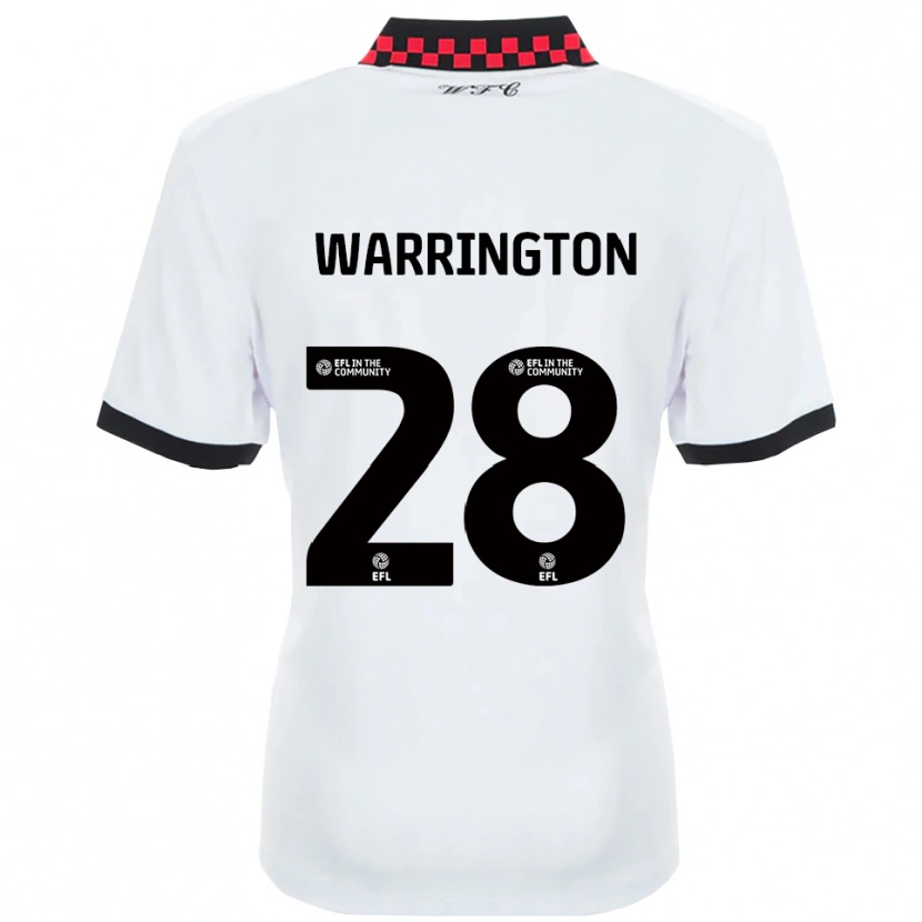 Danxen Criança Camisola Lewis Warrington #28 Branco Preto Alternativa 2025/26 Camisa