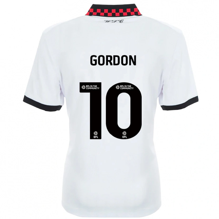 Danxen Criança Camisola Josh Gordon #10 Branco Preto Alternativa 2025/26 Camisa