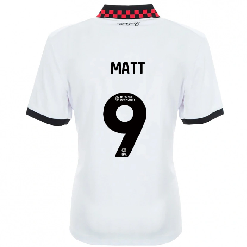 Danxen Criança Camisola Jamille Matt #9 Branco Preto Alternativa 2025/26 Camisa